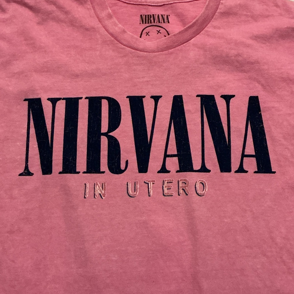 Nirvana Pink In Utero Graphic T-Shirt Large NWOT - Picture 3 of 5